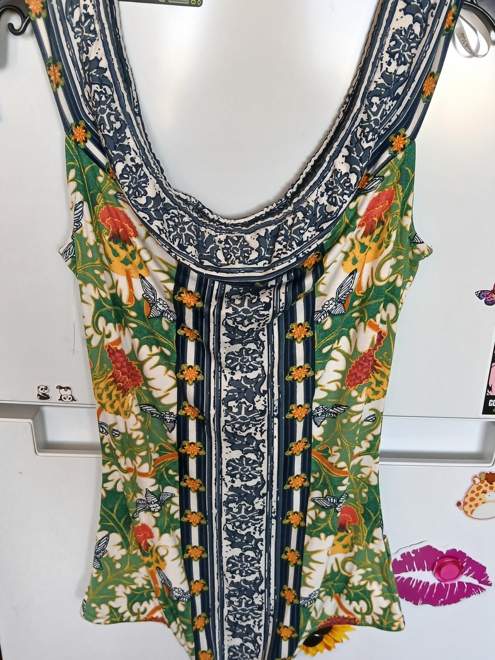 Chelsea & Violet Multicolor Floral Strappy Bodysuit